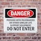 Signmission Persons With Pacemakers Or Other Similar Danger Sign, Plastic, 10in W x 7in L, 2PK OS-2PACK-DS-P-710-L-2158 - alternate 2